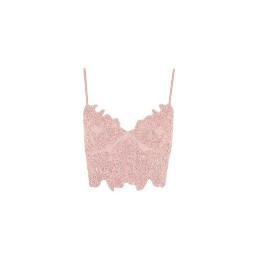 Topshop Blush Lace Detail Cami